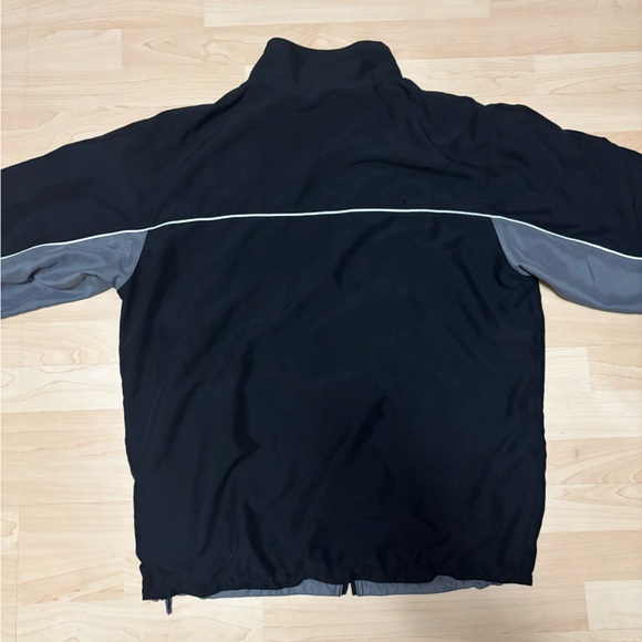 Y2K retro black grey Reebok jacket men’s large - Picture 5 of 5